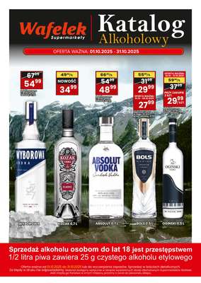 Wafelek - gazetka promocyjna Katalog alkoholowy  do piątku 31.10