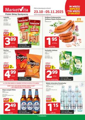 Marketvita - gazetka promocyjna Im więcej kupujesz - tym więcej zyskujesz! od czwartku 23.10 do środy 05.11