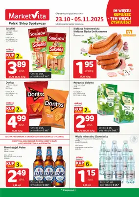 Marketvita - gazetka promocyjna Im więcej kupujesz - tym więcej zyskujesz! od czwartku 23.10 do środy 05.11