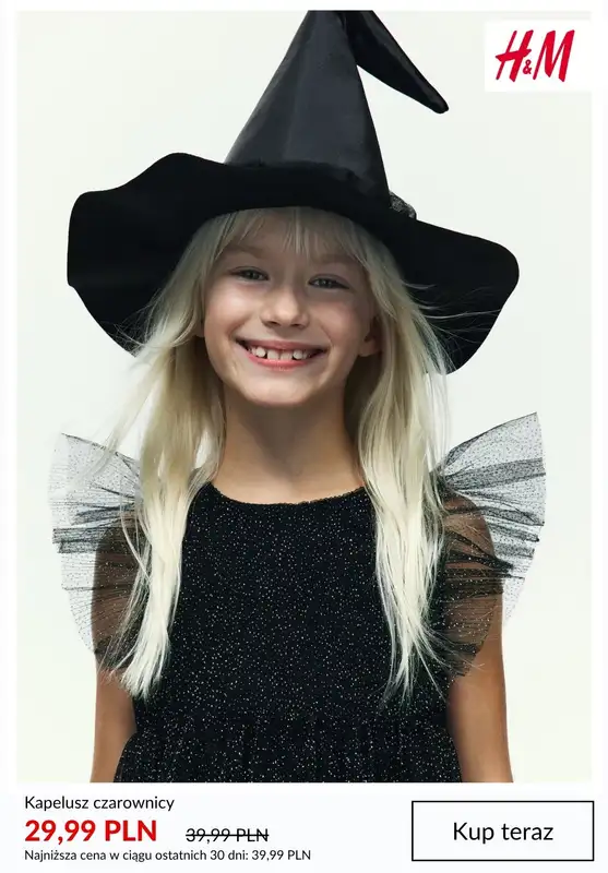 H&M - gazetka promocyjna HALLOWEEN - kostiumy i dodatki dziecięce od czwartku 16.10  - strona 5