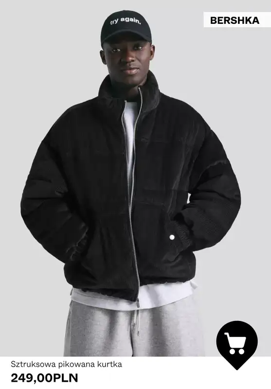 Bershka - gazetka promocyjna Męskie kurtki pikowane od czwartku 16.10 do czwartku 23.10 - strona 5