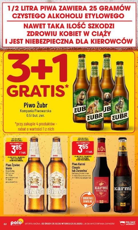 POLOmarket - gazetka promocyjna Gazetka od środy 15.10 do wtorku 21.10 - strona 62