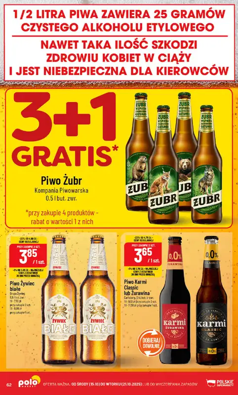 POLOmarket - gazetka promocyjna Gazetka od środy 15.10 do wtorku 21.10 - strona 62