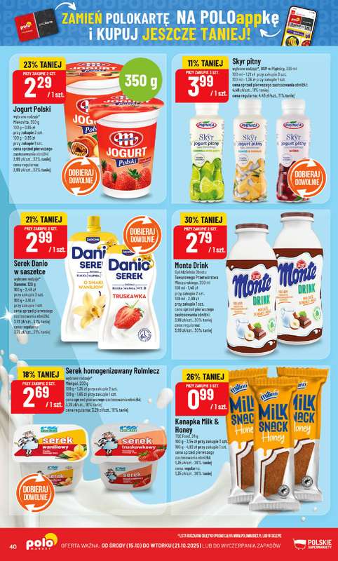 POLOmarket - gazetka promocyjna Gazetka od środy 15.10 do wtorku 21.10 - strona 40