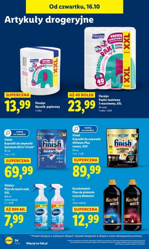 Lidl - gazetka promocyjna Oferta od czwartku od czwartku 16.10 do soboty 18.10 - strona 60