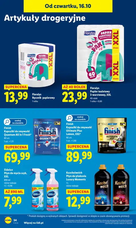 Lidl - gazetka promocyjna Oferta od czwartku od czwartku 16.10 do soboty 18.10 - strona 60