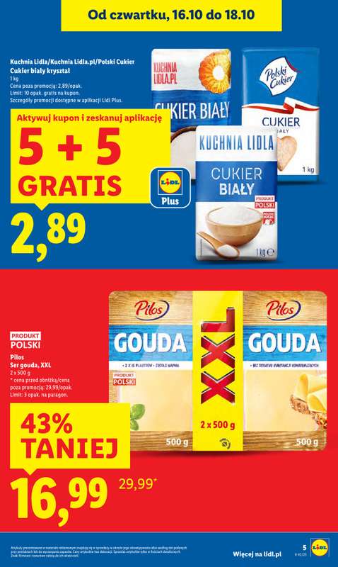 Lidl - gazetka promocyjna Oferta od czwartku od czwartku 16.10 do soboty 18.10 - strona 5