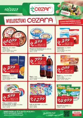 CEZAR Delikatesy - gazetka promocyjna Gazetka od czwartku 16.10 do środy 29.10