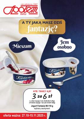 Społem - Blisko i Korzystnie - gazetka promocyjna Plakat promocyjny PSS Kalisz od poniedziałku 27.10 do soboty 15.11