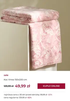 home&you - gazetka promocyjna Koce na WYPRZEDAŻY już od 34,99 zł od czwartku 16.10 do piątku 24.10 - strona 6