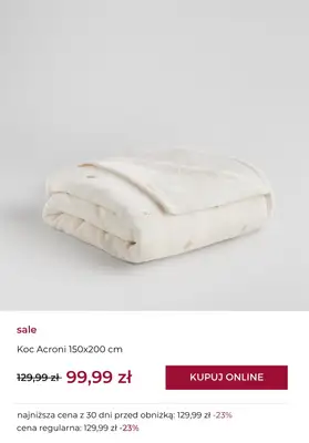 home&you - gazetka promocyjna Koce na WYPRZEDAŻY już od 34,99 zł od czwartku 16.10 do piątku 24.10 - strona 10