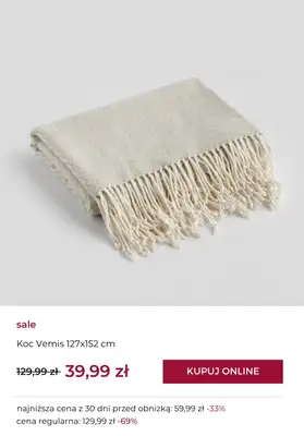 home&you - gazetka promocyjna Koce na WYPRZEDAŻY już od 34,99 zł od czwartku 16.10 do piątku 24.10 - strona 4