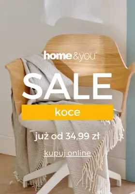 home&you - gazetka promocyjna Koce na WYPRZEDAŻY już od 34,99 zł od czwartku 16.10 do piątku 24.10