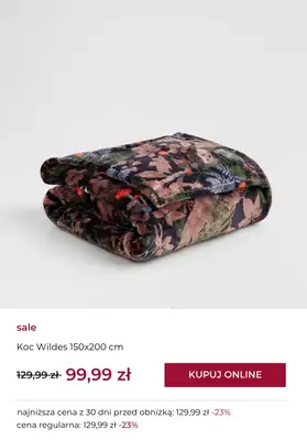 home&you - gazetka promocyjna Koce na WYPRZEDAŻY już od 34,99 zł od czwartku 16.10 do piątku 24.10 - strona 8