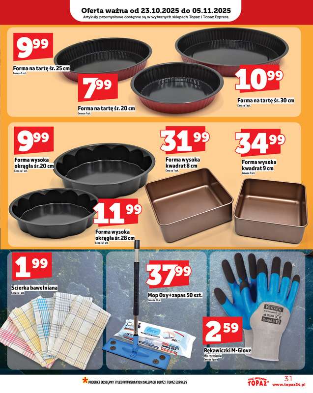 TOPAZ - gazetka promocyjna Gazetka od czwartku od czwartku 23.10 do środy 29.10 - strona 31