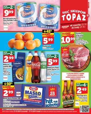TOPAZ - gazetka promocyjna Gazetka od czwartku od czwartku 23.10 do środy 29.10