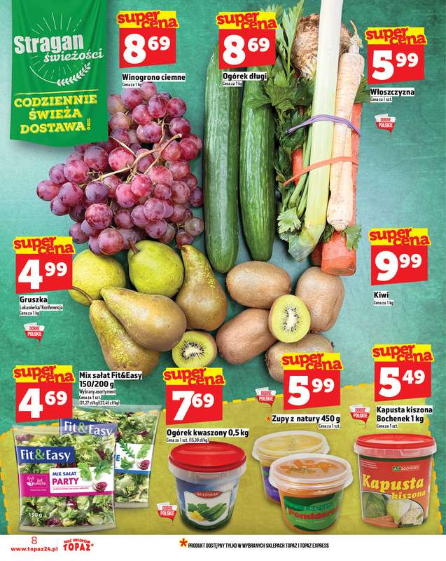 TOPAZ - gazetka promocyjna Gazetka od czwartku 23.10 do środy 29.10 - strona 8