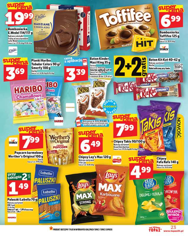 TOPAZ - gazetka promocyjna Gazetka od czwartku 23.10 do środy 29.10 - strona 23