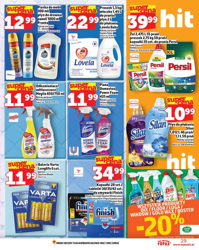 TOPAZ - gazetka promocyjna Gazetka od czwartku 23.10 do środy 29.10 - strona 29
