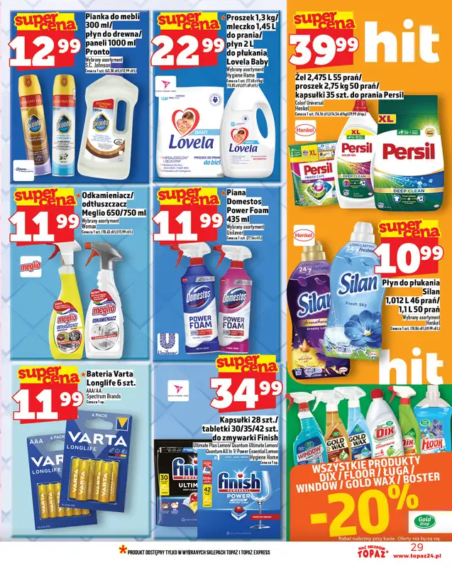 TOPAZ - gazetka promocyjna Gazetka od czwartku 23.10 do środy 29.10 - strona 29