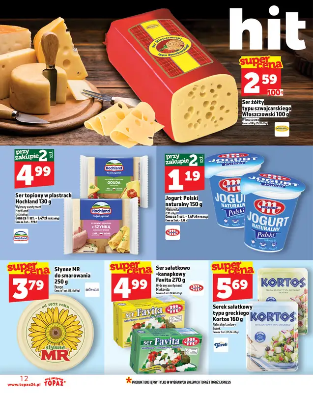 TOPAZ - gazetka promocyjna Gazetka od czwartku od czwartku 23.10 do środy 29.10 - strona 12