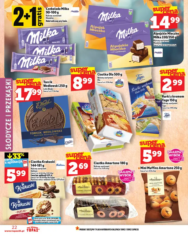 TOPAZ - gazetka promocyjna Gazetka od czwartku 23.10 do środy 29.10 - strona 22