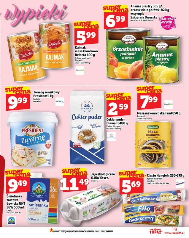 TOPAZ - gazetka promocyjna Gazetka od czwartku 23.10 do środy 29.10 - strona 19