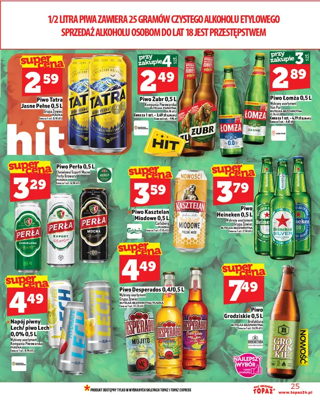 TOPAZ - gazetka promocyjna Gazetka od czwartku 23.10 do środy 29.10 - strona 25