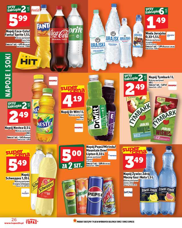 TOPAZ - gazetka promocyjna Gazetka od czwartku 23.10 do środy 29.10 - strona 26