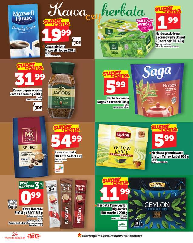 TOPAZ - gazetka promocyjna Gazetka od czwartku 23.10 do środy 29.10 - strona 24