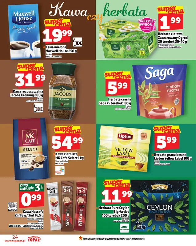 TOPAZ - gazetka promocyjna Gazetka od czwartku 23.10 do środy 29.10 - strona 24
