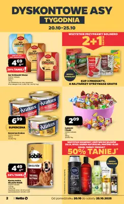 Netto - gazetka promocyjna Gazetka Spożywcza od poniedziałku 20.10 do soboty 25.10 - strona 2