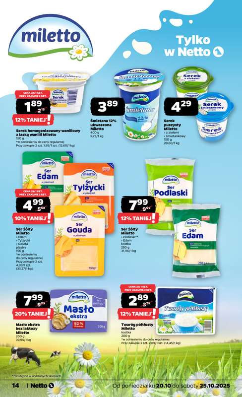 Netto - gazetka promocyjna Gazetka Spożywcza od poniedziałku 20.10 do soboty 25.10 - strona 14