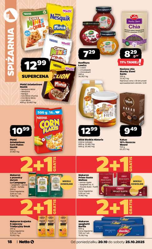 Netto - gazetka promocyjna Gazetka Spożywcza od poniedziałku 20.10 do soboty 25.10 - strona 18