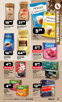 Netto - gazetka promocyjna Gazetka Spożywcza od poniedziałku 20.10 do soboty 25.10 - strona 21