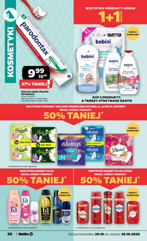 Netto - gazetka promocyjna Gazetka Spożywcza od poniedziałku 20.10 do soboty 25.10 - strona 26