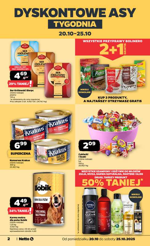 Netto - gazetka promocyjna Gazetka Spożywcza od poniedziałku 20.10 do soboty 25.10 - strona 2