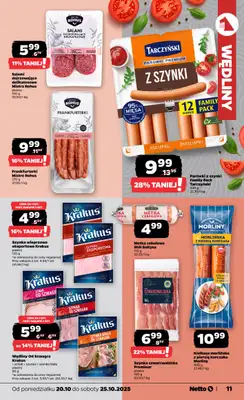 Netto - gazetka promocyjna Gazetka Spożywcza od poniedziałku 20.10 do soboty 25.10 - strona 11