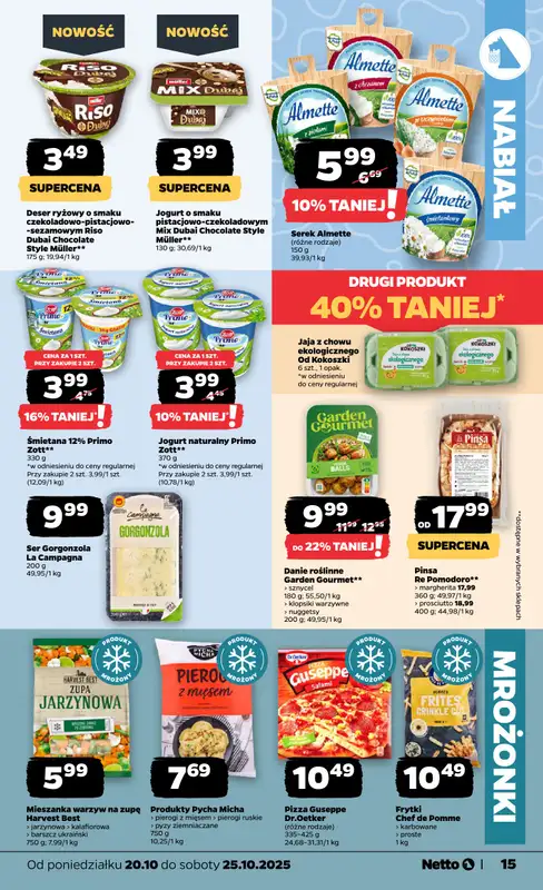 Netto - gazetka promocyjna Gazetka Spożywcza od poniedziałku 20.10 do soboty 25.10 - strona 15
