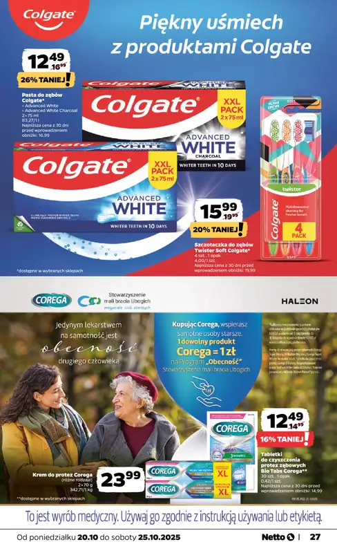 Netto - gazetka promocyjna Gazetka Spożywcza od poniedziałku 20.10 do soboty 25.10 - strona 27