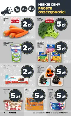 Netto - gazetka promocyjna Gazetka Spożywcza od poniedziałku 20.10 do soboty 25.10 - strona 4