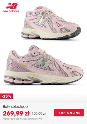 New Balance - gazetka promocyjna SALE: obuwie dziecięce od czwartku 16.10  - strona 8 New Balance - gazetka promocyjna SALE: obuwie dziecięce od czwartku 16.10  - strona 8