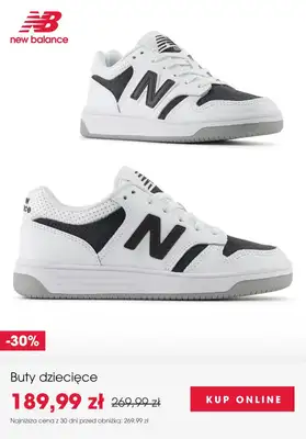 New Balance - gazetka promocyjna SALE: obuwie dziecięce od czwartku 16.10  - strona 5 New Balance - gazetka promocyjna SALE: obuwie dziecięce od czwartku 16.10  - strona 5