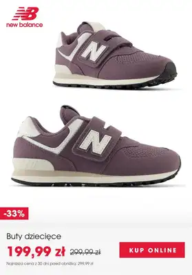 New Balance - gazetka promocyjna SALE: obuwie dziecięce od czwartku 16.10  - strona 4 New Balance - gazetka promocyjna SALE: obuwie dziecięce od czwartku 16.10  - strona 4