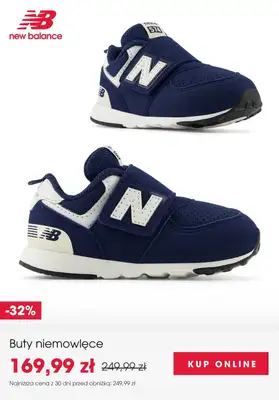 New Balance - gazetka promocyjna SALE: obuwie dziecięce od czwartku 16.10  - strona 2 New Balance - gazetka promocyjna SALE: obuwie dziecięce od czwartku 16.10  - strona 2