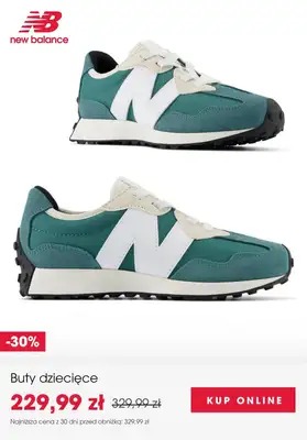 New Balance - gazetka promocyjna SALE: obuwie dziecięce od czwartku 16.10  - strona 7 New Balance - gazetka promocyjna SALE: obuwie dziecięce od czwartku 16.10  - strona 7