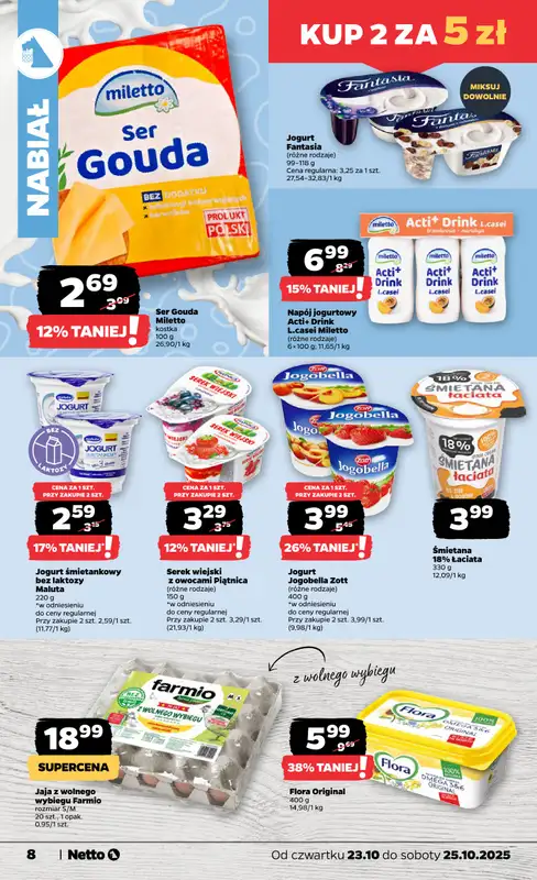 Netto - gazetka promocyjna Gazetka Spożywcza od czwartku 23.10 do soboty 25.10 - strona 8