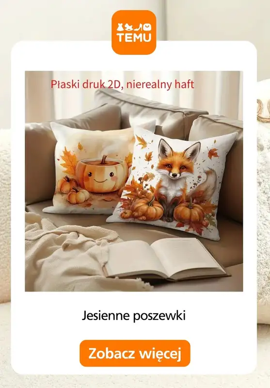 Temu - gazetka promocyjna Dekoracje na kanapę od piątku 17.10  - strona 12