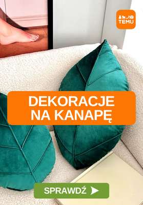 Temu - gazetka promocyjna Dekoracje na kanapę od piątku 17.10 