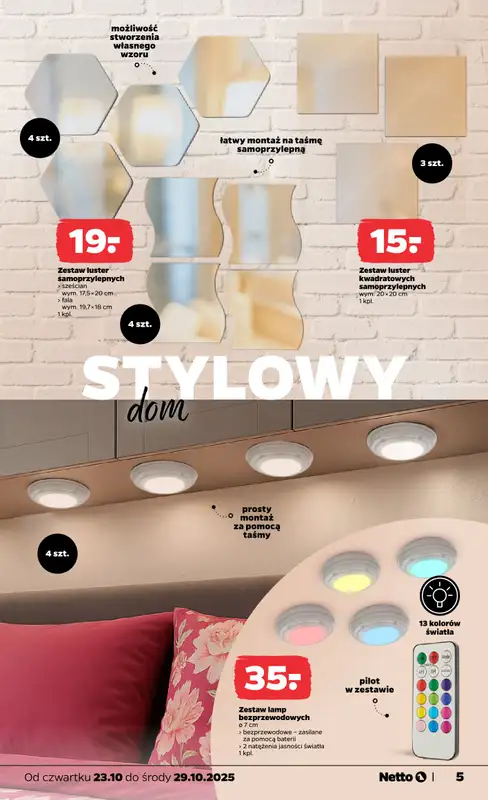 Netto - gazetka promocyjna Gazetka Non Food od czwartku 23.10 do środy 29.10 - strona 5